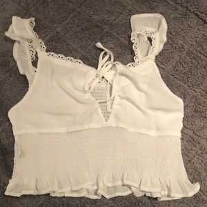 White Peasant Top